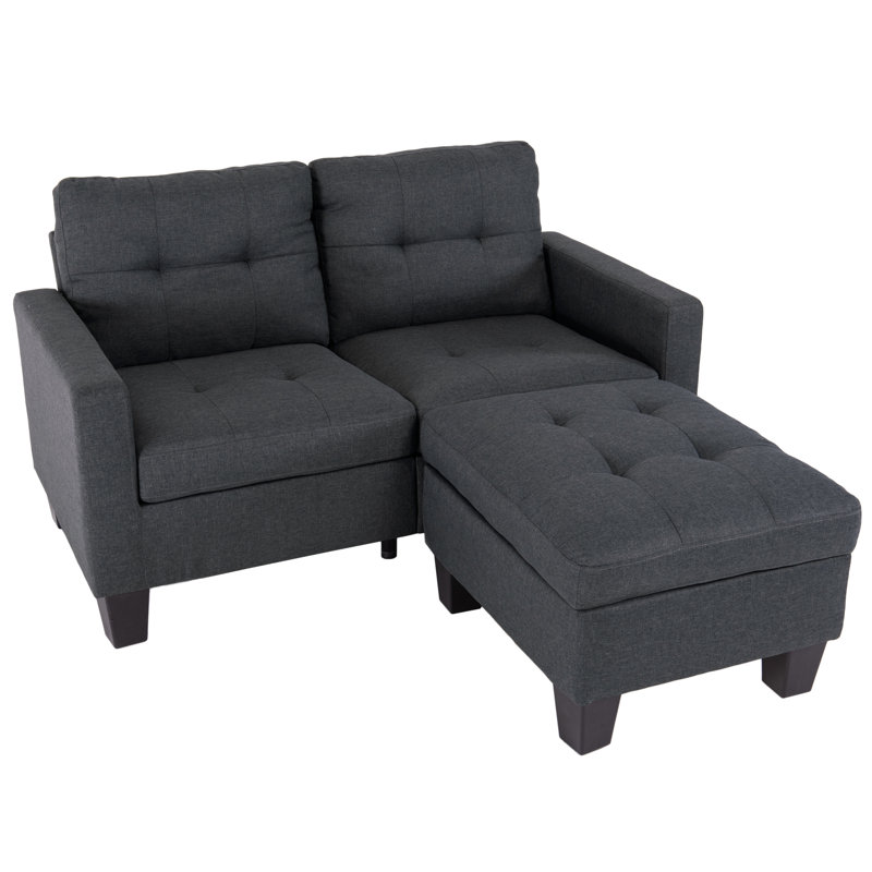 Ebern Designs Stoystown 61" Reversible Modular Sofa & Chaise with
